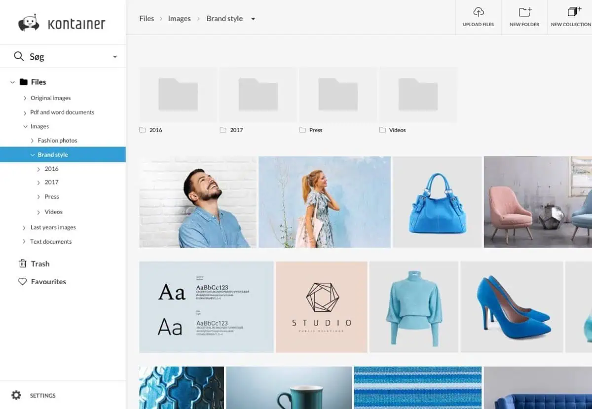 Kontainer - Digital Asset Management - System view Kontainer - Digital Asset Management system