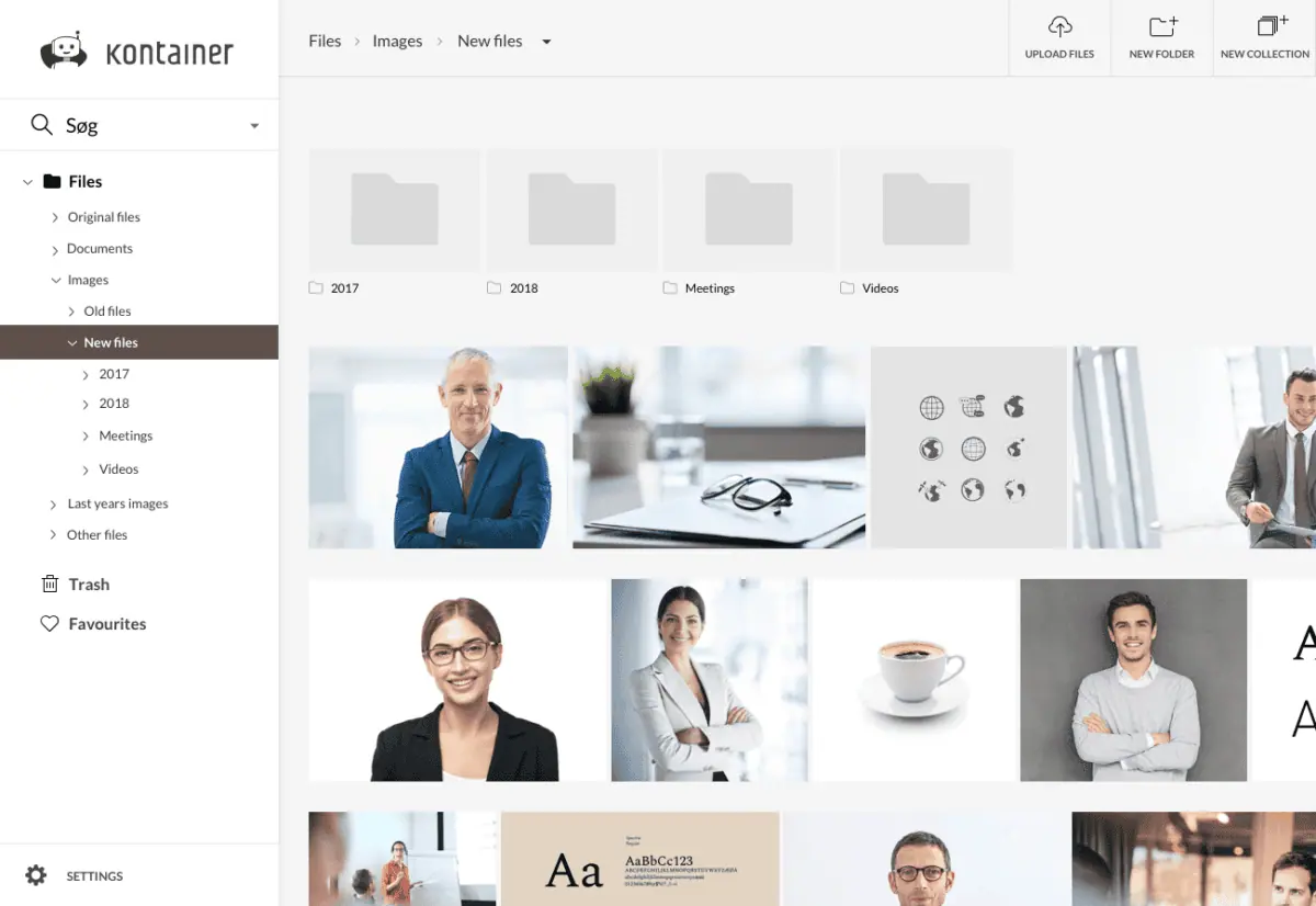 Kontainer - Digital Asset Management - System view Kontainer - Digital Asset Management system
