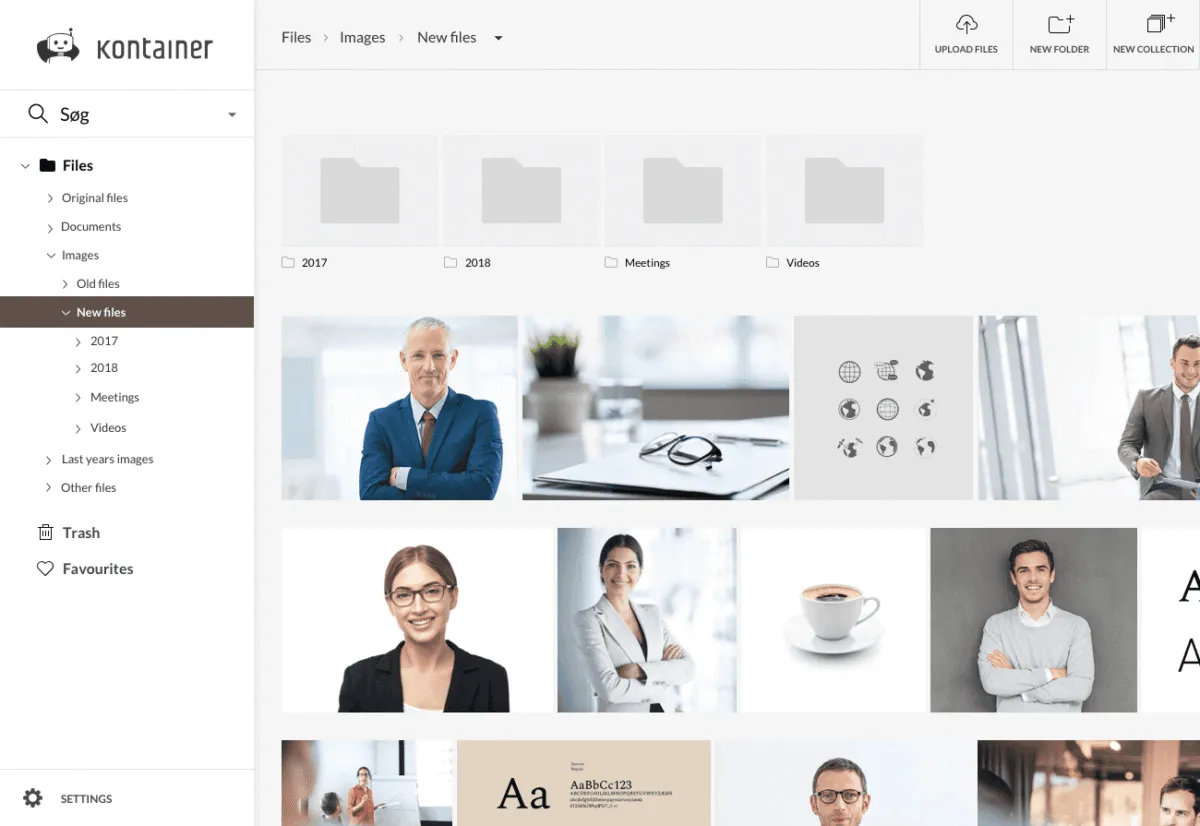 Kontainer - Digital Asset Management - System view Kontainer - Digital Asset Management system