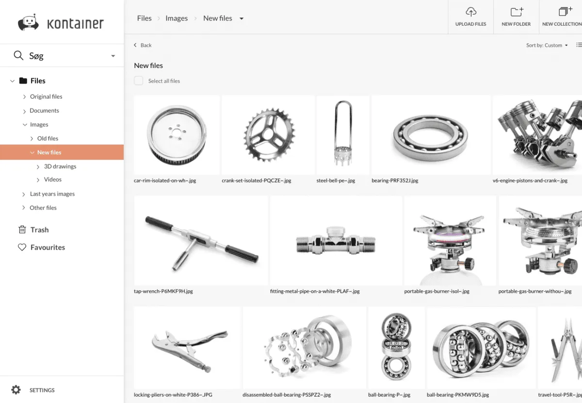 Digital Asset Management tagging and advanced search Kontainer - Digital Asset Management