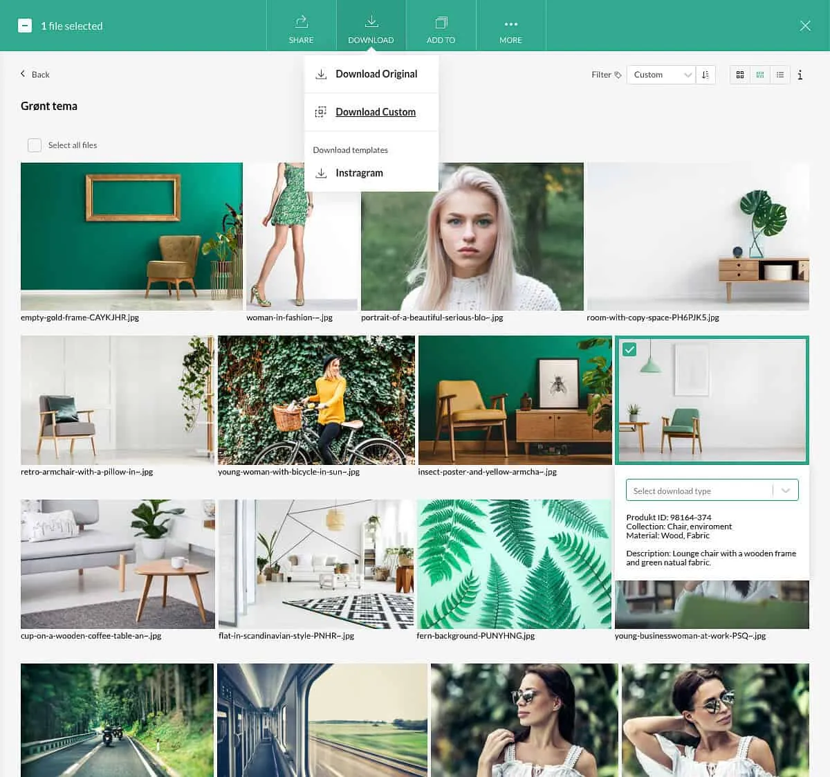 Photo, video and file management with DAM Digital Asset Management and Product information management in one system