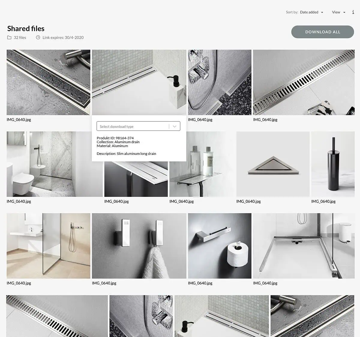 Digital asset management DAM og PIM billedgalleri
