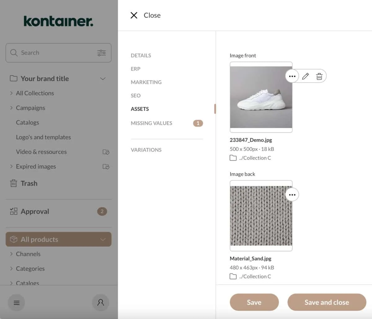 Edit_product_PIM_Kontainer