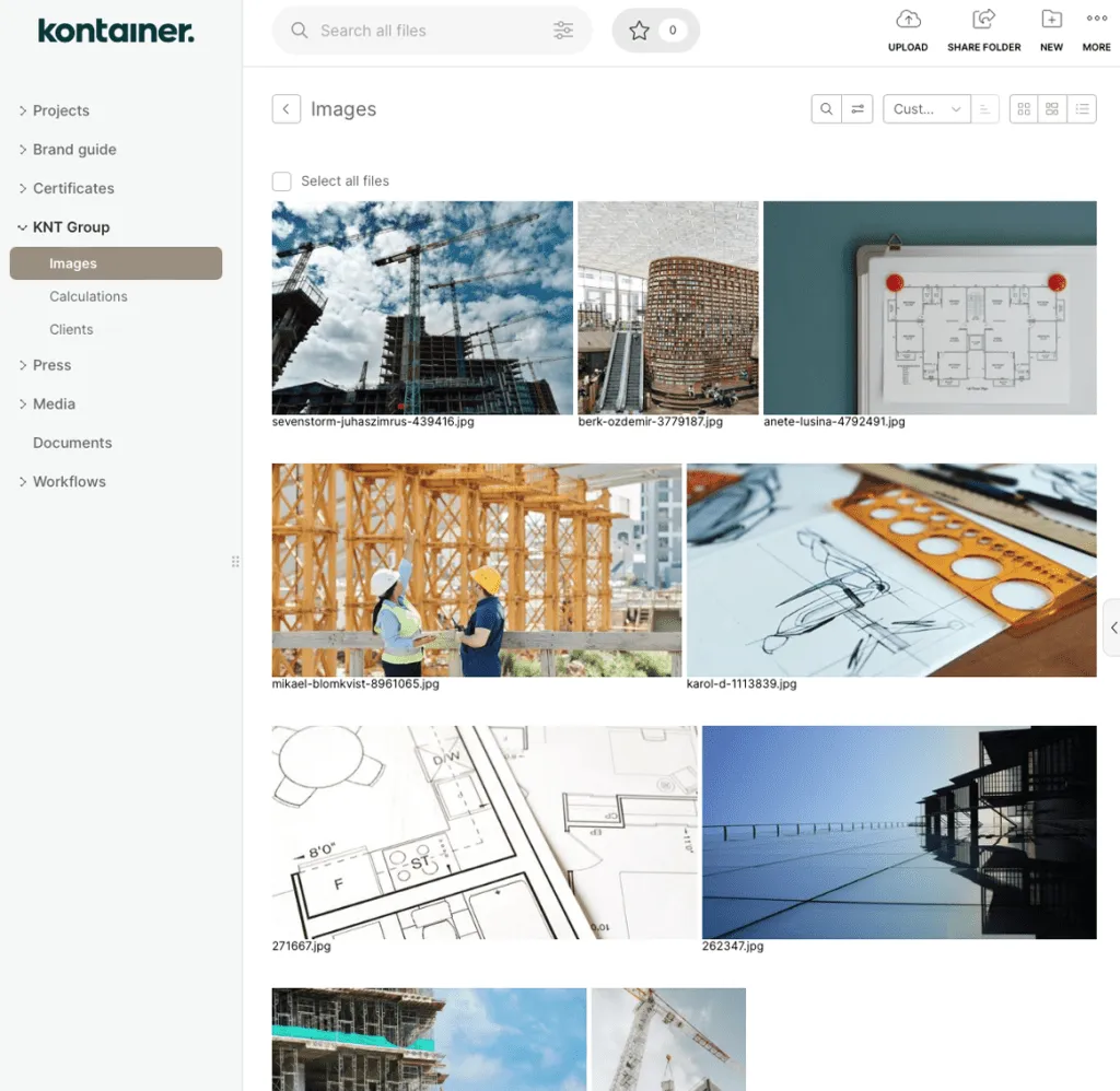 Kontainer DAM für Architekten und Ingeneure