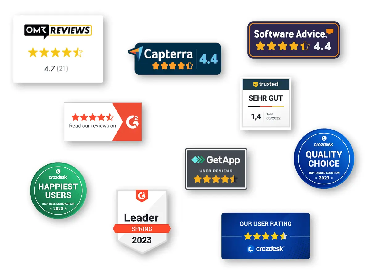 badges til review side