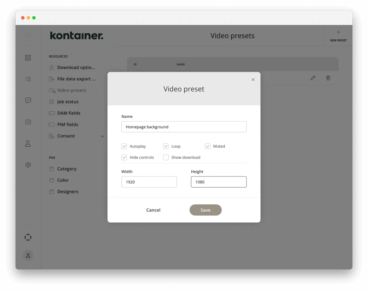Kontainer_Video_Streaming_Presets